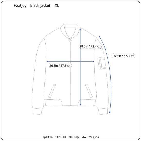 Vintage FootJoy Black Lightweight Golf Rain Wind Pullover Jacket Men's XL - Picture 8 of 8